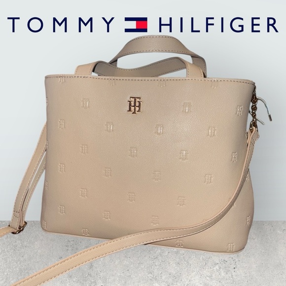 Tommy Hilfiger Tan Crossbody Bag with Classic Design - Picture 1 of 6